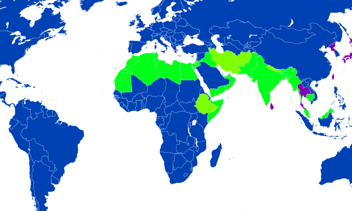 Countries Without the Gregorian Calendar